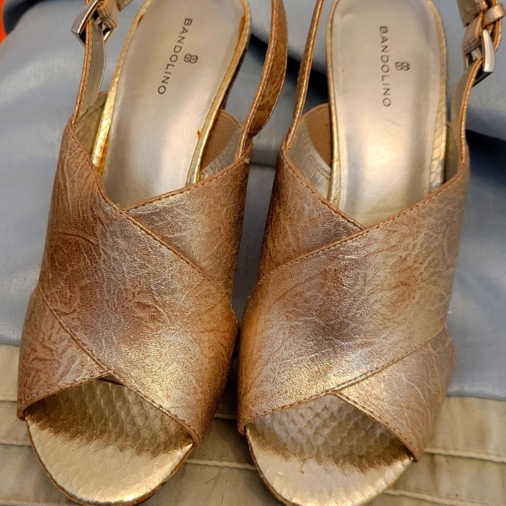 Gold style heels